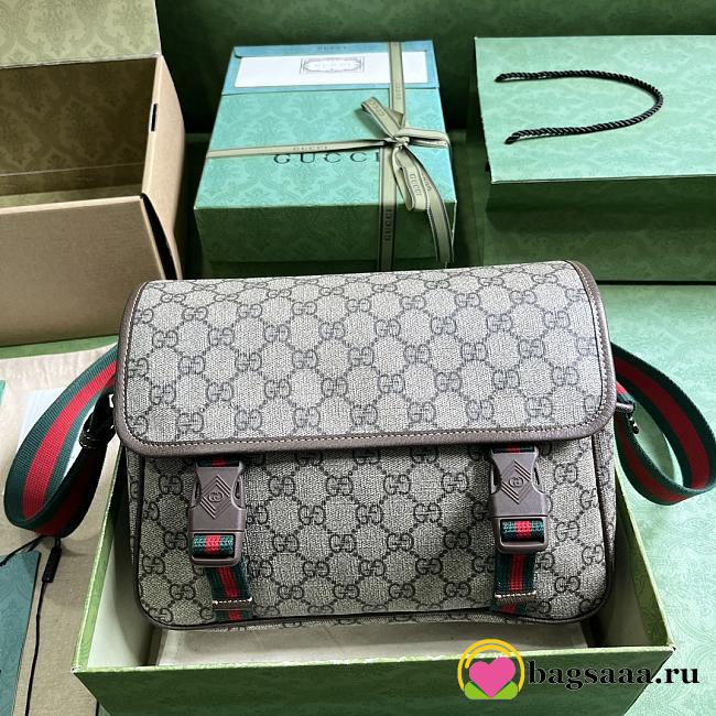 Bagsaaa Gucci GG Messenger Bag Beige & Ebony - 27*20*10cm - 1