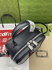 Bagsaa Gucci GG Mini Shoulder Bag In Blue - 17x16.5x9.5cm - 4