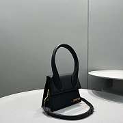 	 Bagsaaa Jacuqemus Le Chiquito Moyen Bag In Black 18*15.5*8CM - 6