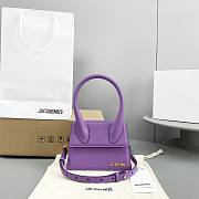 	 Bagsaaa Jacuqemus Le Chiquito Moyen Bag In Purple 18*15.5*8CM - 1