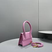 	 Bagsaaa Jacuqemus Le Chiquito Moyen Bag In Pink 18*15.5*8CM - 5