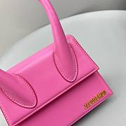 	 Bagsaaa Jacuqemus Le Chiquito Moyen Bag In Hot Pink 18*15.5*8CM - 2