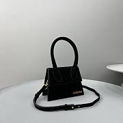 	 Bagsaaa Jacuqemus Le Chiquito Moyen Bag In Black Velvet 18*15.5*8CM - 6