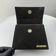 	 Bagsaaa Jacuqemus Le Chiquito Moyen Bag In Black Velvet 18*15.5*8CM - 4