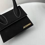 	 Bagsaaa Jacuqemus Le Chiquito Moyen Bag In Black Velvet 18*15.5*8CM - 2