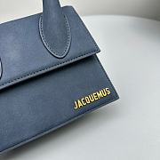 	 Bagsaaa Jacuqemus Le Chiquito Moyen Bag In Blue Velvet 18*15.5*8CM - 2