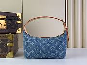 Bagsaaa Louis Vuitton Hills Pochette Blue Denim Bag - 18.5 x 11 x 6.5 cm - 2