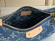 Bagsaaa Louis Vuitton Hills Pochette Blue Denim Bag - 18.5 x 11 x 6.5 cm - 5