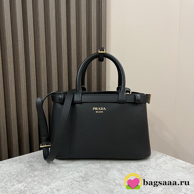Bagsaaa Prada Top Handle Bag In Black - 28x18x10.5cm - 1