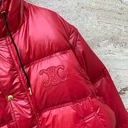Bagsaaa Celine Down Jacket In Red With Removable  Sleeves - 2