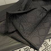 Bagsaaa Dior Macrocannage Belted Peacoat Black Quilted Technical Taffeta - 4