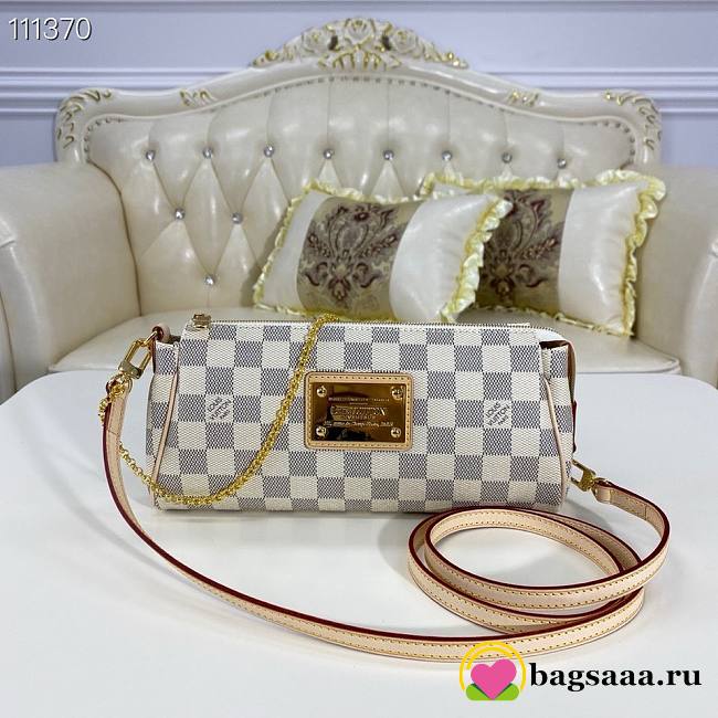 Bagsaaa Louis Vuitton Eva Damier Azur Bag - 25x4x13cm - 1