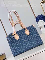 Bagsaaa Louis Vuitton OnTheGo MM Denim Blue - 35*27*14cm - 1