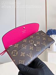 Bagsaaa Louis Vuitton Emilie Wallet Pink - 19 x 10 x 2 cm - 4