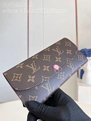 Bagsaaa Louis Vuitton Emilie Wallet Pink - 19 x 10 x 2 cm - 3
