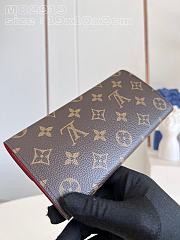 	 Bagsaaa Louis Vuitton Emilie Wallet Red - 19 x 10 x 2 cm - 2