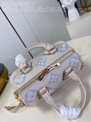 	 Bagsaaa Louis Vuitton Speedy Bandoulière 20 Ivory and Blue - 6
