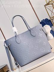 Bagsaaa Louis Vuitton Neverfull MM Monogram Empreinte Blue - 1