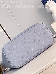 Bagsaaa Louis Vuitton Neverfull MM Monogram Empreinte Blue - 2