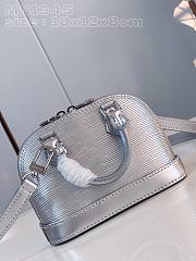 Bagsaaa Louis Vuitton Alma Nano Epi Silver Leather - 18 x 12 x 8 cm - 2