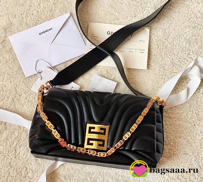 Bagsaaa Givenchy Micro 4G Soft Leather Bag Black - 25*15*6cm - 1
