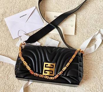 Bagsaaa Givenchy Micro 4G Soft Leather Bag Black - 25*15*6cm