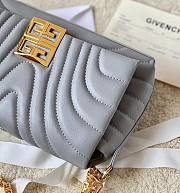 	 Bagsaaa Givenchy Micro 4G Soft Leather Bag Grey - 25*15*6cm - 2