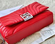 	 Bagsaaa Givenchy Micro 4G Soft Leather Bag Red - 25*15*6cm - 4