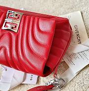 	 Bagsaaa Givenchy Micro 4G Soft Leather Bag Red - 25*15*6cm - 2