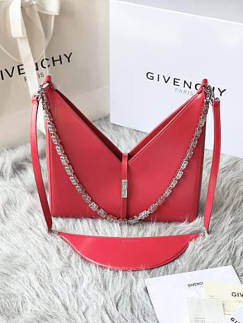 	 Bagsaaa Givenchy Cut-Out Small Shoulder Bag Red - 27*27*6cm