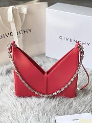 	 Bagsaaa Givenchy Cut-Out Small Shoulder Bag Red - 27*27*6cm - 5