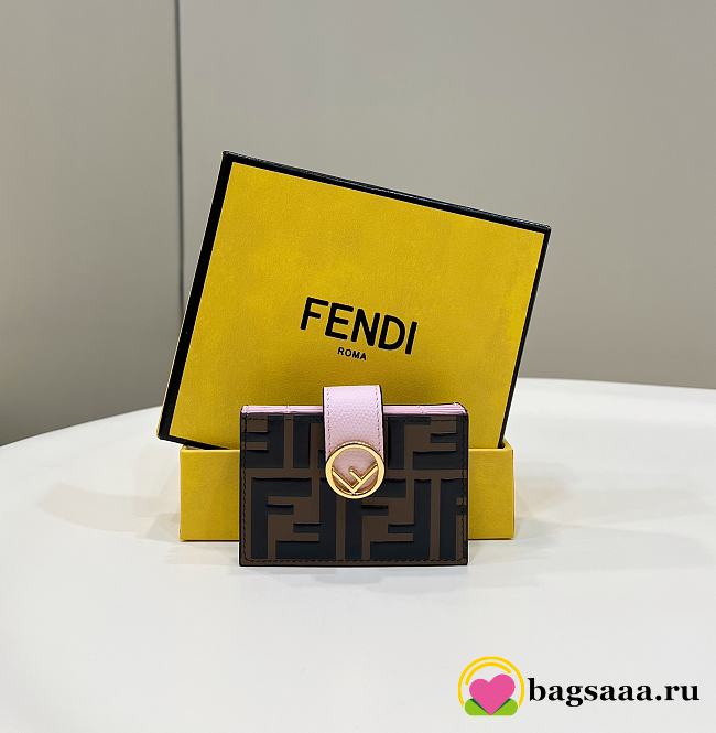 Bagsaaa Fendi Zucca FF Logo Wallet  - 1