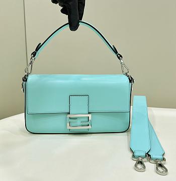 Bagsaaa Fendi x Tiffany & Co Baguette In Blue Leather 