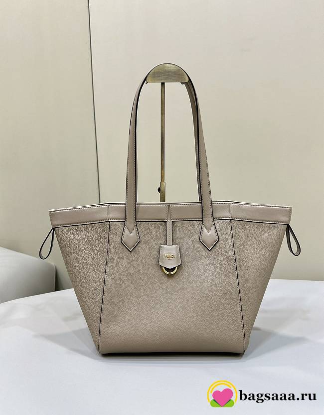 Bagsaaa Fendi Origami Medium Dove grey leather bag that can be transformed - 1