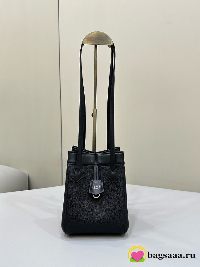 	 Bagsaaa Fendi Origami Mini Black leather bag that can be transformed - 1