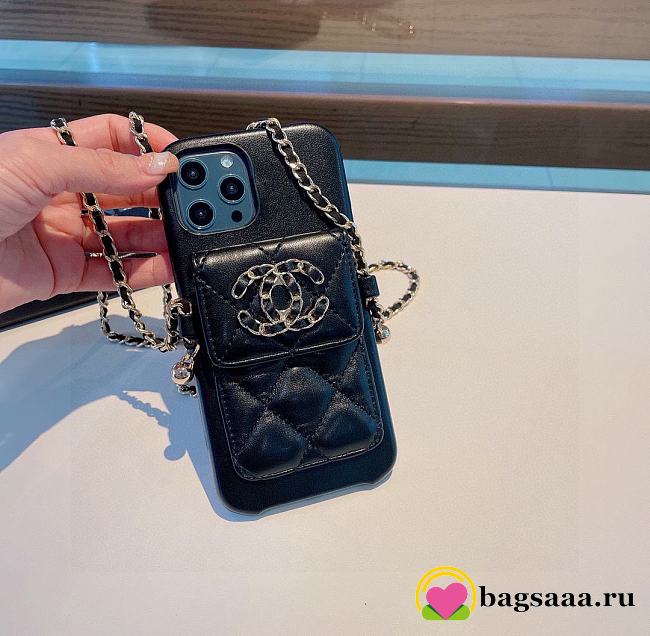 Bagsaaa Chanel 19 Phone Case Black  - 1