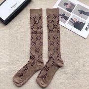 Bagsaaa Gucci GG Ebony Brown Socks - 1