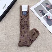 Bagsaaa Gucci GG Ebony Brown Socks - 5