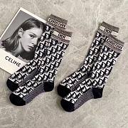 Bagsaaa Dior Oblique Black Socks - 2