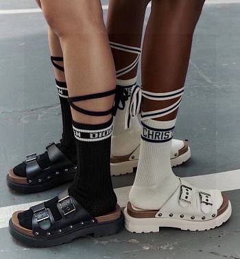 Bagsaaa Dior Black & White Socks