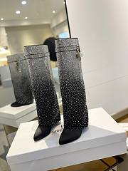 	 Bagsaaa Givenchy Shark Lock Ankle Long Boots in crystal black - 3