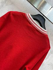Bagsaaa Dior Round-Neck Red Sweater - 2