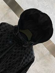 Bagsaaa Gucci Black Cruise Monogram Hooded Shell Coat - 2