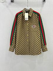 Bagsaaa Gucci Oversized Shirt GG Ebony  - 1