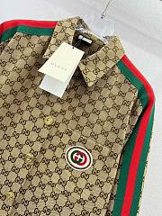 Bagsaaa Gucci Oversized Shirt GG Ebony  - 5