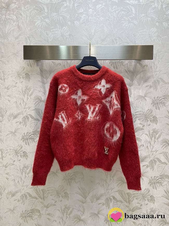 	 Bagsaaa Louis Vuitoon Sweatshirt Red - 1