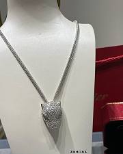 Bagsaaa Cartier Panthere Diamond & 18K Necklace - 6