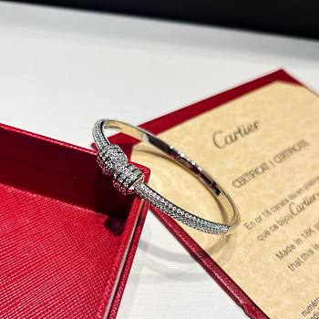 Bagsaaa Cartier Diamond Silver Bracele