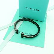 Bagsaaa Tiffany & Co Stainless Steel T Square Bangle Cuff Bracelet - 2