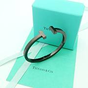 Bagsaaa Tiffany & Co Stainless Steel T Square Bangle Cuff Bracelet - 3